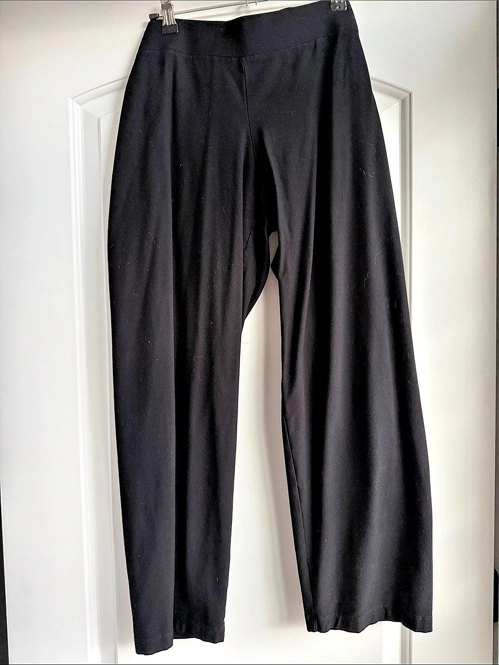 Eileen Fisher Washable Stretch Crepe Slim Ankle Pants Petite Large